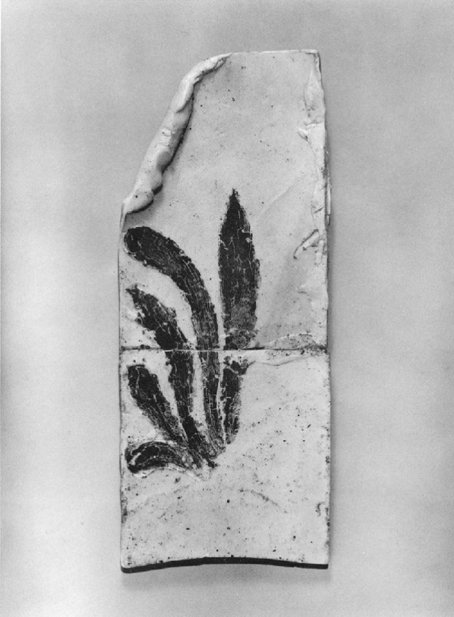 Figure 13: Palmetto Motif made of plastic wax, 11.4 x 28.5 cm