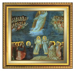 The Ascension [Giotto di Bondone (Florentine, 1276?-?1337)], Fresco (1305-1313), Arena Chapel at Padua, Italy